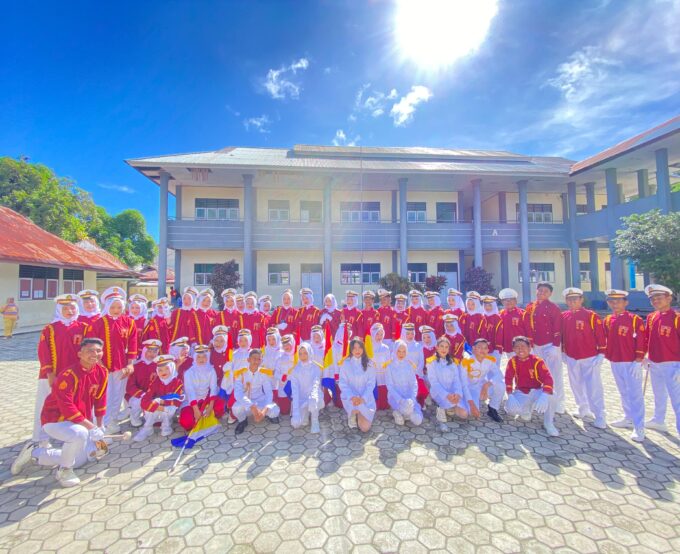Gema Kemerdekaan dari Marching Band SMP Negeri Buru